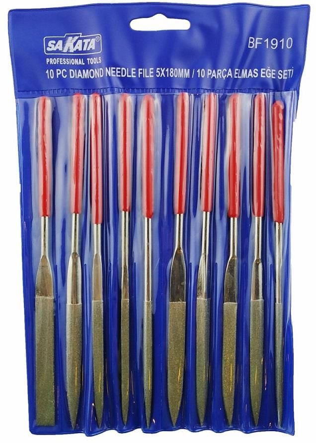 Sakata 19105 Elmas Eğe Takımı 10 Parça 5X180 Mm - Bulutretail
