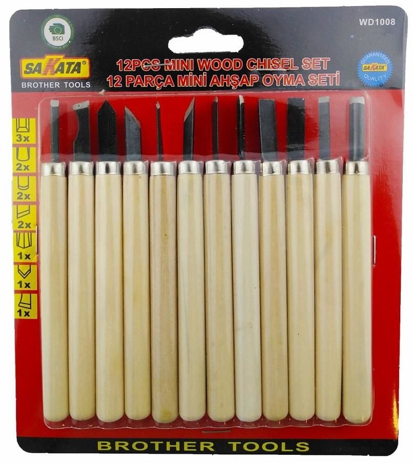 Sakata Wd 1008 Ahşap Oyma Seti 12 Parça - Bulutretail