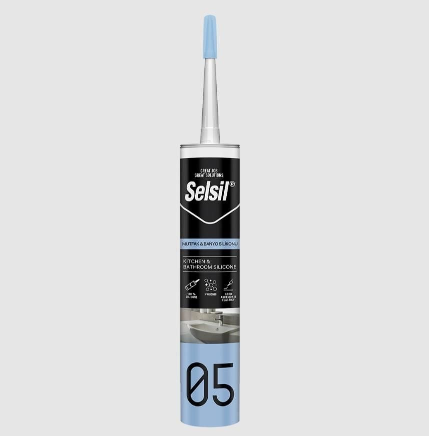 Selsil 05 Mutfak Duşakabin Silikonu Beyaz 280 Ml - Bulutretail