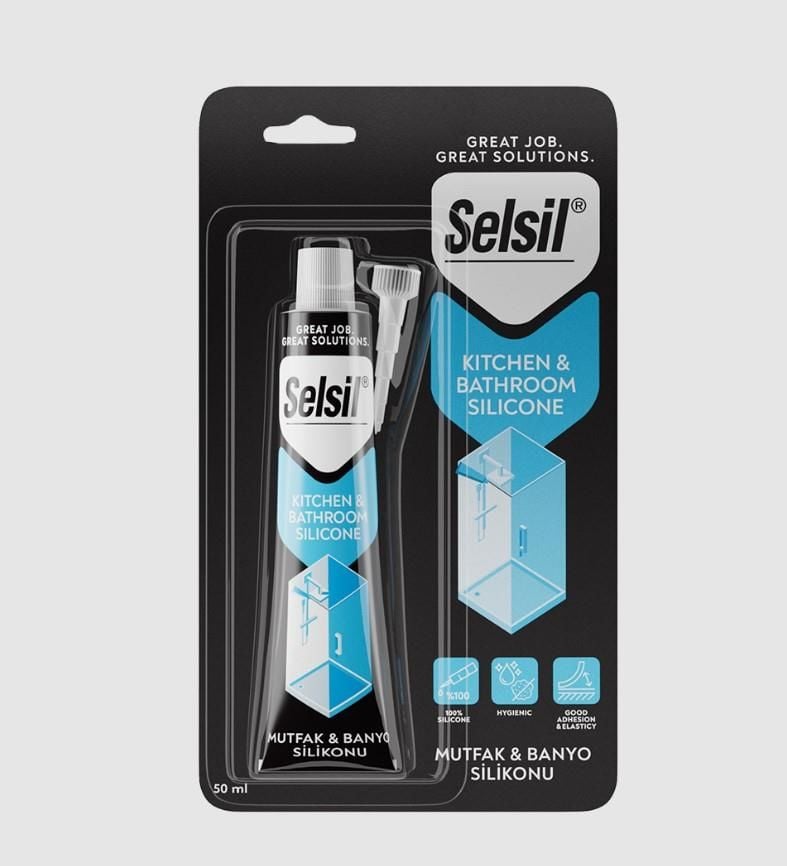 Selsil Mutfak Ve Duşakabin Silikonu Şeffaf 50 Ml - Bulutretail