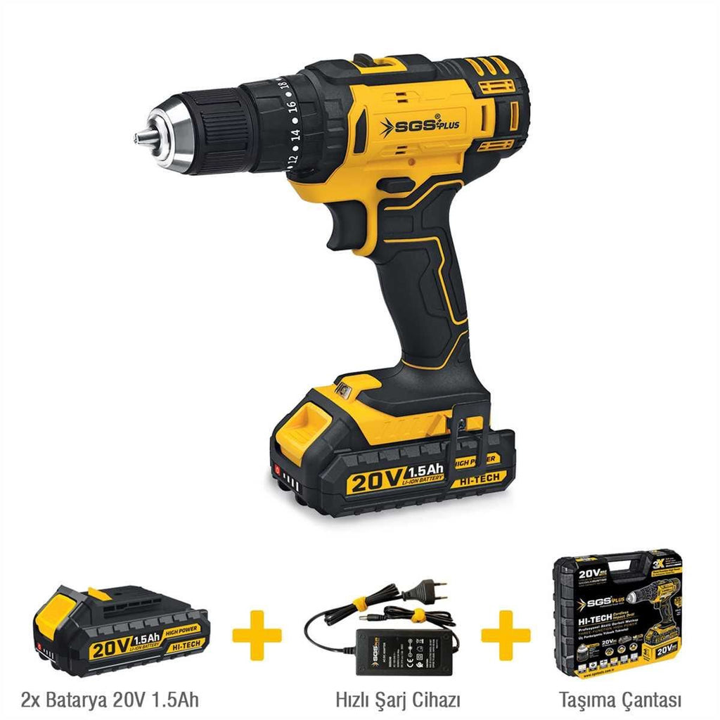 Sgs Plus 5248 Akülü Darbeli Matkap Seti 20 Volt - Bulutretail