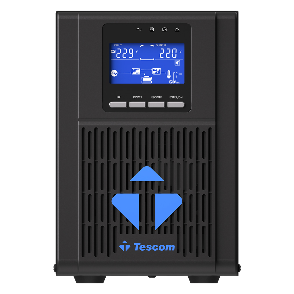 TESCOM NeoLine 1000, 1 KVA Online 1F/1F UPS,  (900040100) (2x9A Akü) - Bulutretail