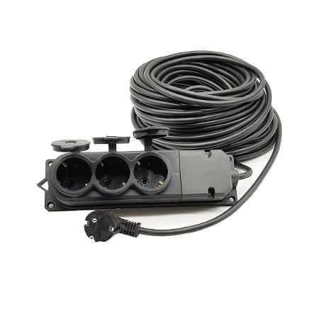 Topart 01560 30 Metre Grup Prizli Uzatma 3X2,5 Kablo - Bulutretail