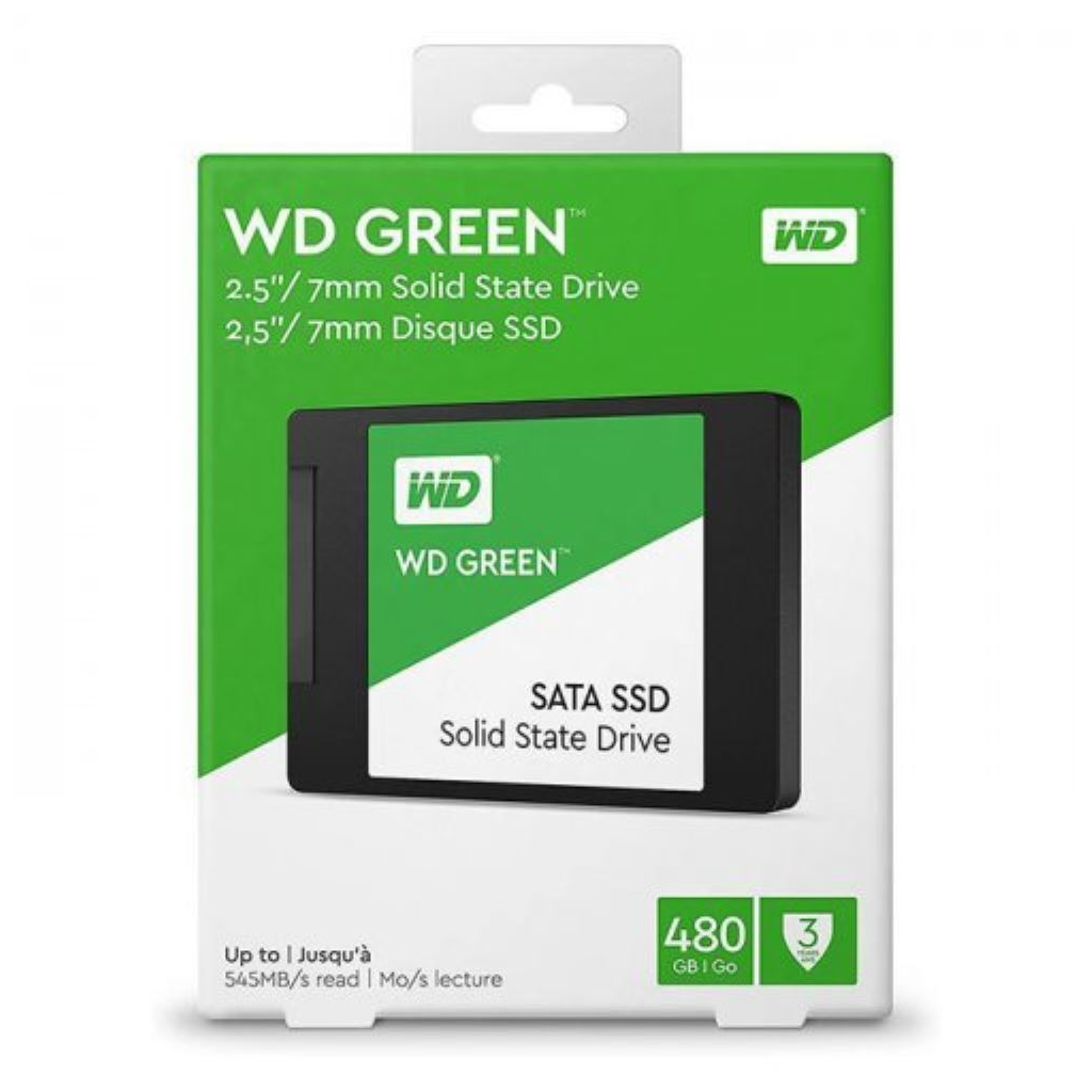WD Green, WDS480G3G0A, 480GB, 545/465, 3D NAND, 2,5&amp;quot; SATA, SSD