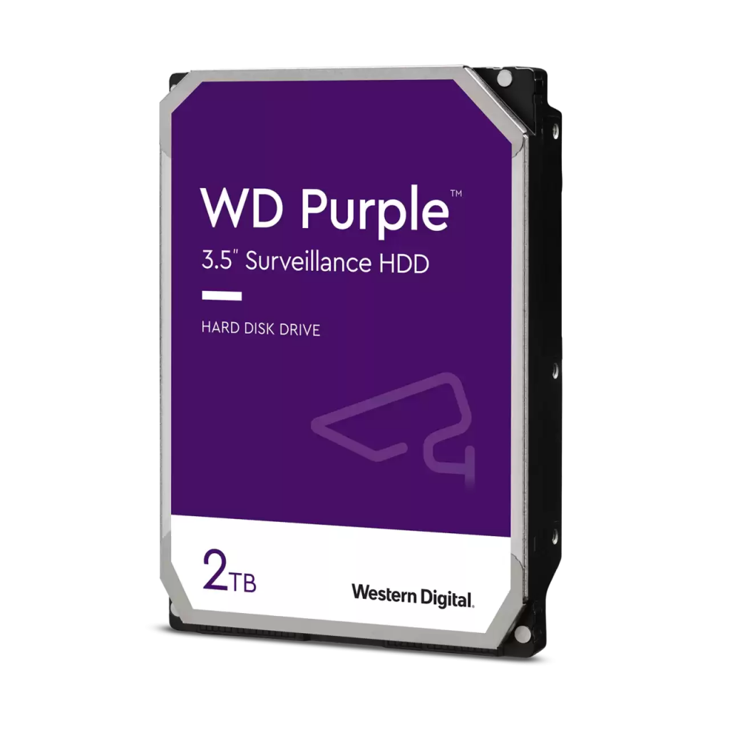 WD PURPLE, WD23PURZ,  3.5&amp;quot;, 2TB, 256Mb, 5400 Rpm, 7/24 Güvenlik, HDD (Türkiye Distribütörü Garantili)