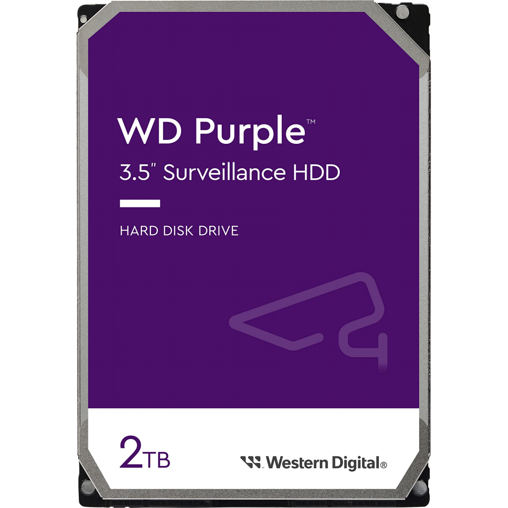 WD PURPLE, WD23PURZ,  3.5&amp;quot;, 2TB, 256Mb, 5400 Rpm, 7/24 Güvenlik, HDD (Türkiye Distribütörü Garantili)
