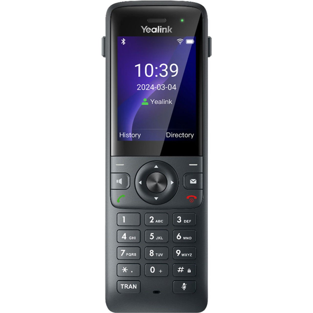 YEALINK AX83H, WiFi, Dect, Kablosuz IP TELEFON, Siyah, 2.4&amp;quot; Renkli Ekran, Bluetooth, 9 Saat Konuşma, 200 Saat Bekleme